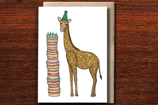 Greeting Card / Birthday Giraffe