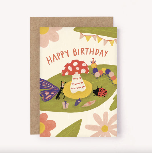 Bug Party Birthday Card