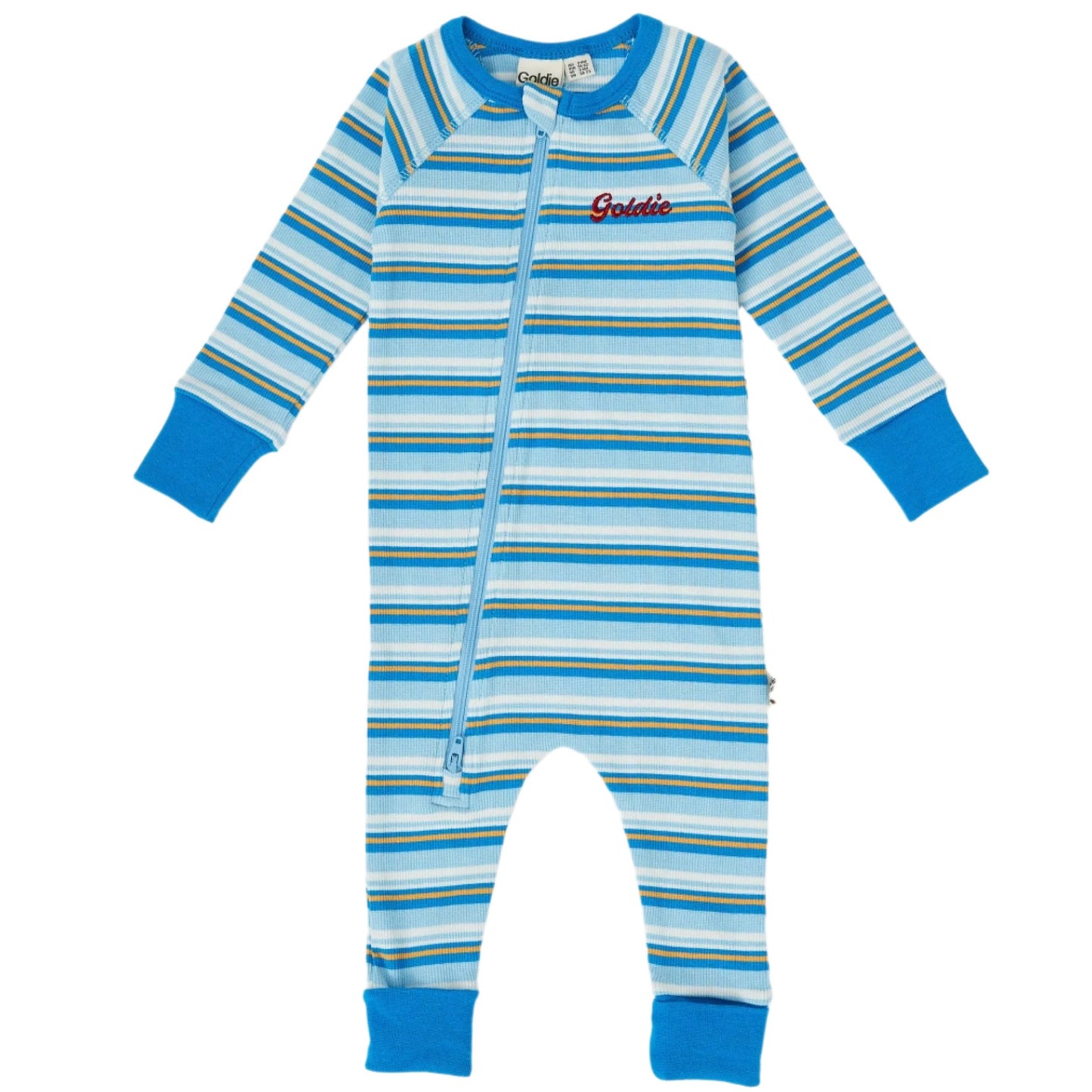 Sky Stripe Rib Zipsuit