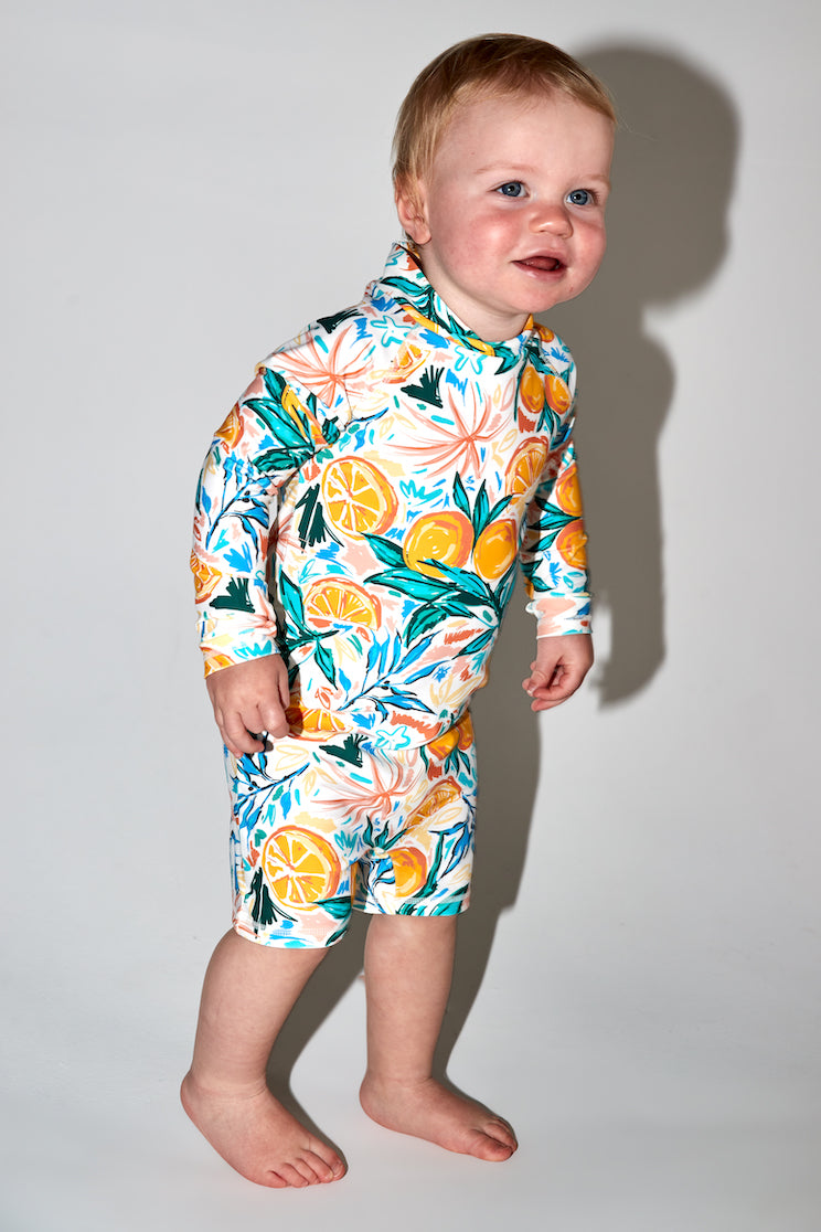 Orange Orchard Baby Swimsuit