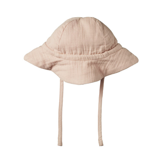 Crinkle Muslin Sunhat / Rose Dust