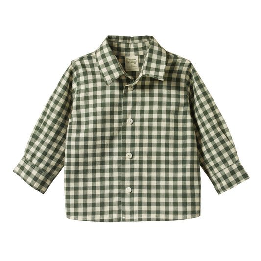 Ira Button Up Shirt / Thyme Check
