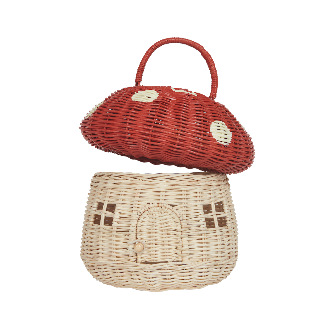 Mushroom Basket / Red