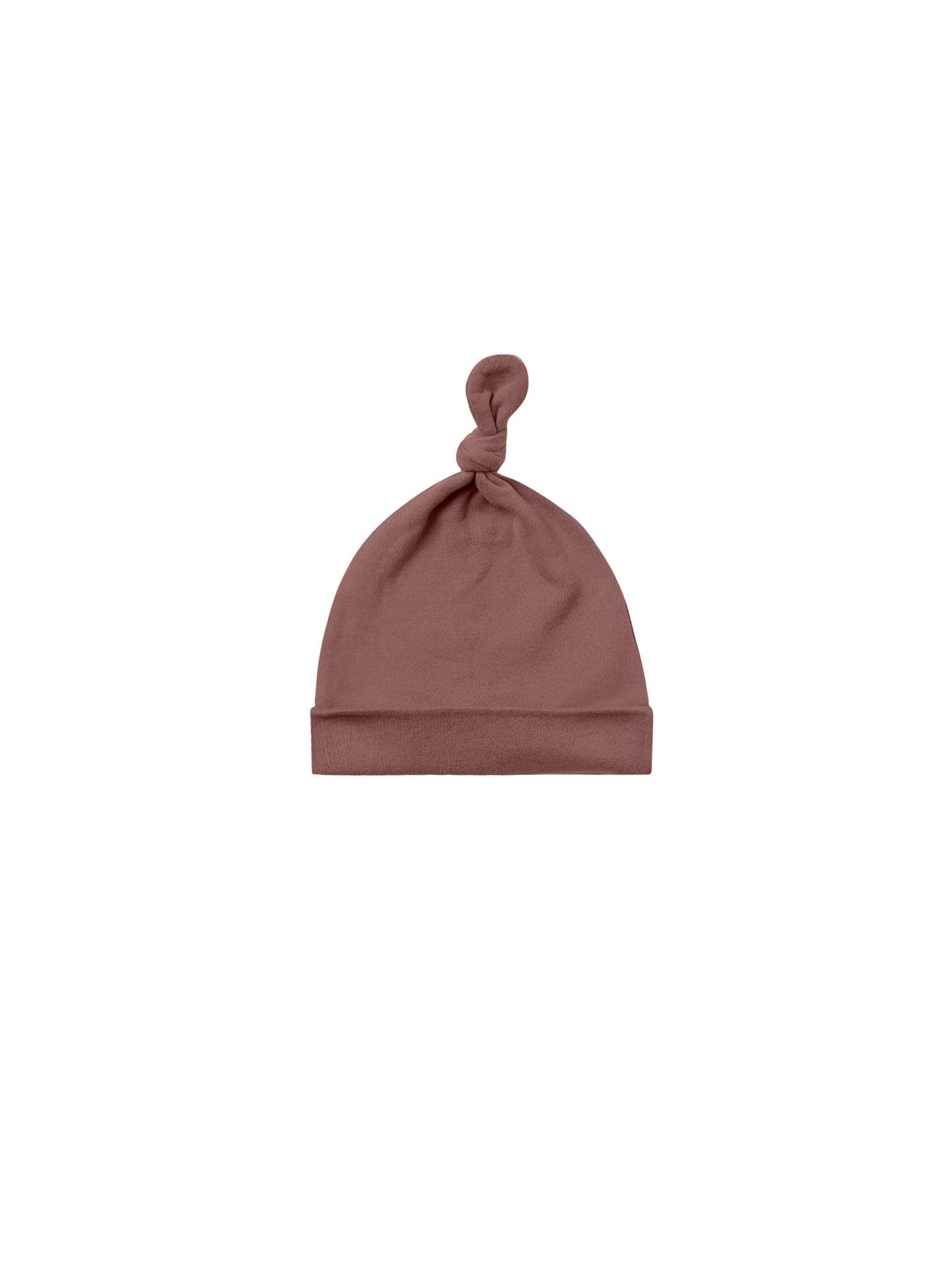 Knotted Baby Hat / Plum