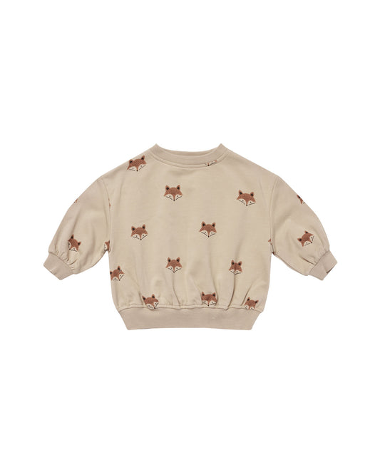 Relaxed Fleece Sweatshirt / Foxes