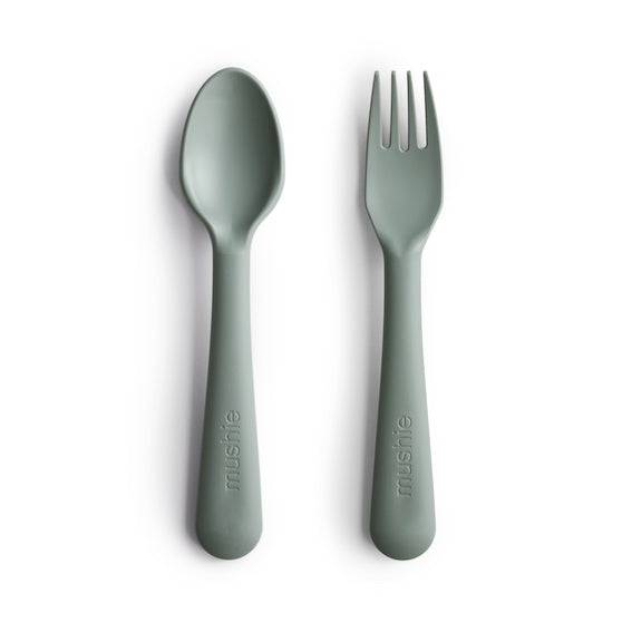 Fork & Spoon Set / Sage