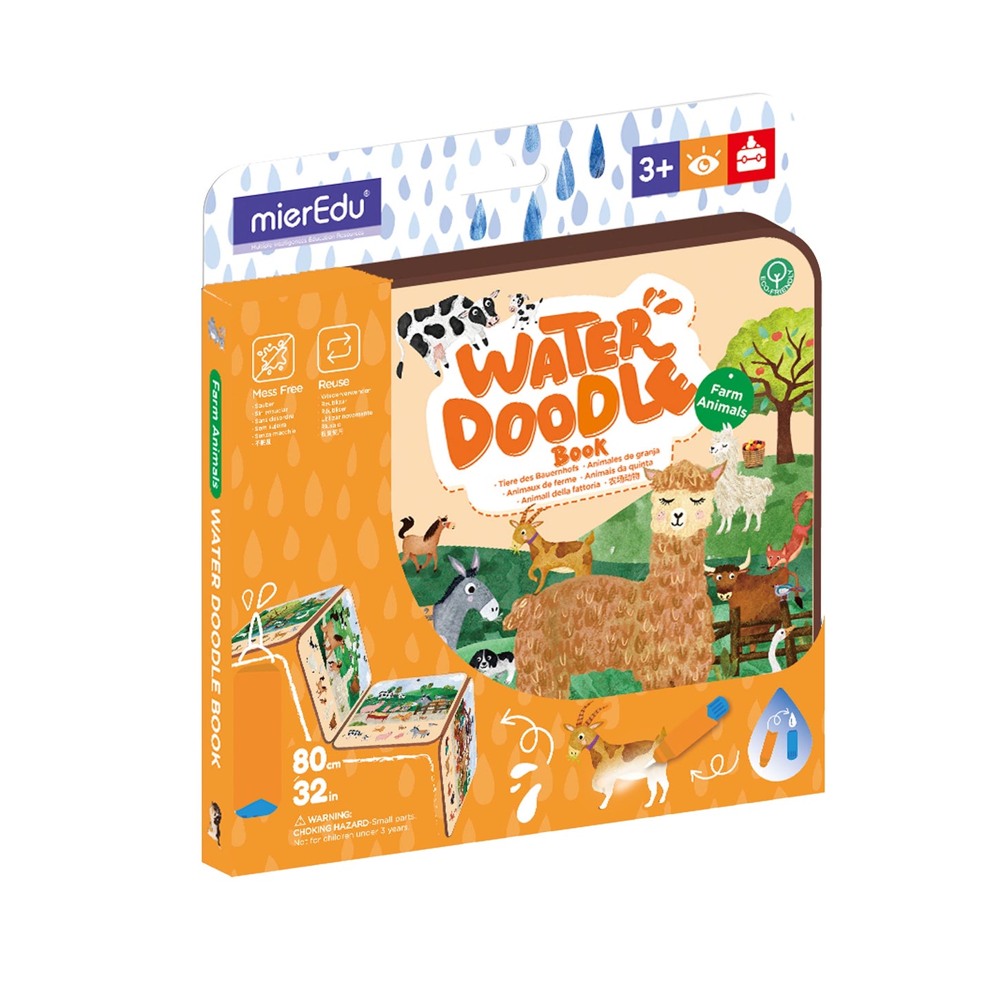 Water Doodle Book / Farm Animals