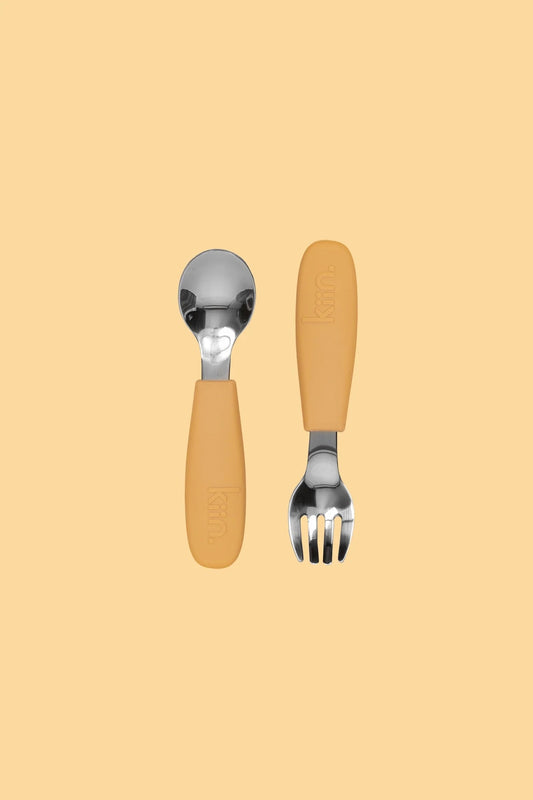 Silicone Cutlery Set / Tan
