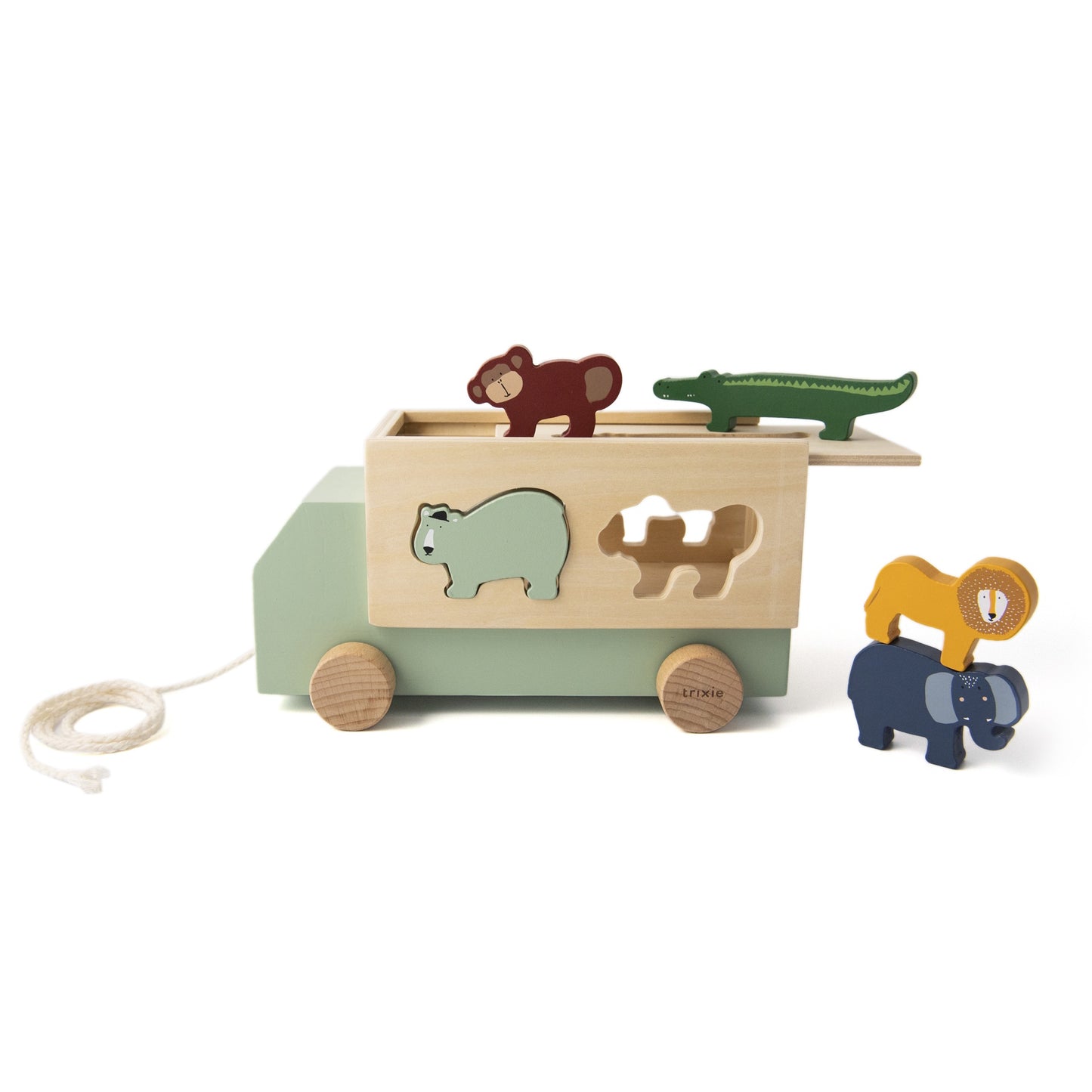 Wooden Animal Truck