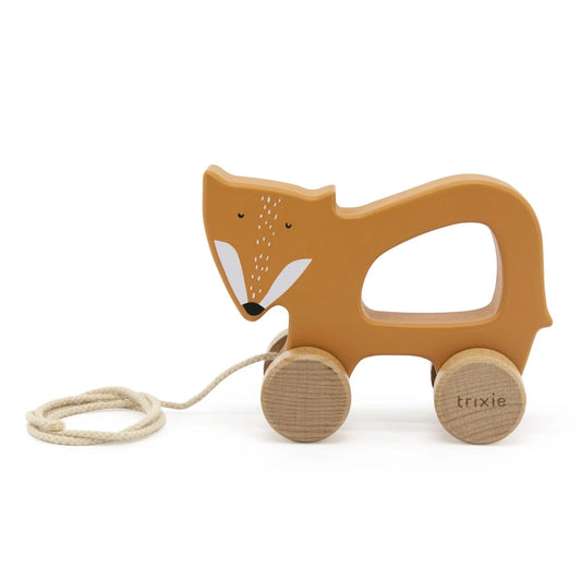 Wooden Pull Along Toy / Fox
